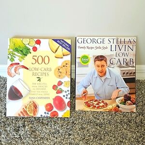 Bundle of 4 Low Carb Cookbooks Diet Kitchen Healthy Food